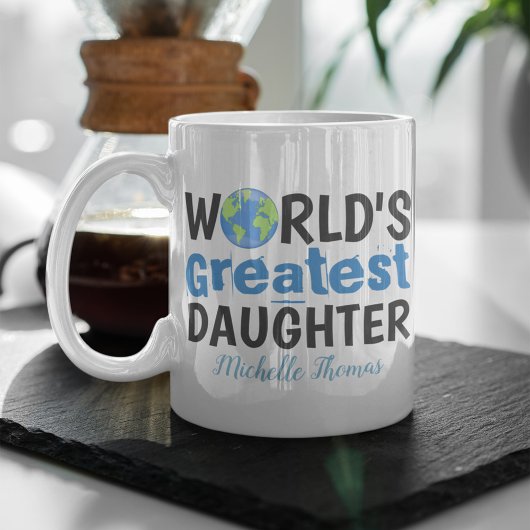 Mug La plus grande fille du monde simple mignonne mini