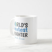 Mug La plus grande fille du monde simple mignonne mini (Devant gauche)