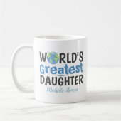 Mug La plus grande fille du monde simple mignonne mini (Gauche)