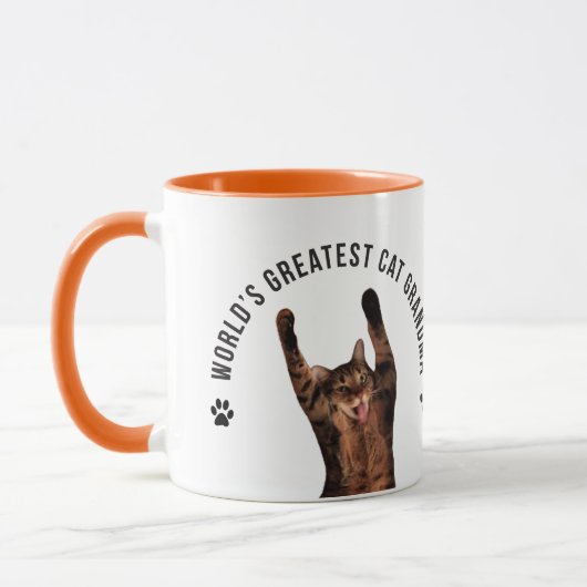 Mug La plus grande grand-maman du chat du monde (Gauche)