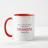 Mug La plus grande grand-maman du monde (Gauche)