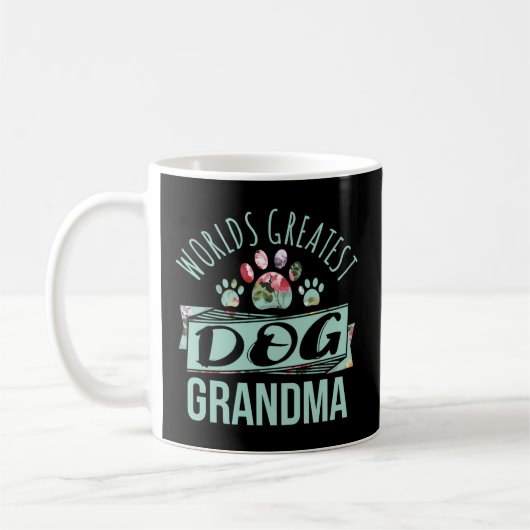 Mug La Plus Grande Grand Mamie De Chien Du Monde Jamai (Gauche)