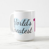 Mug La plus grande tia (15 oz) du monde (Devant gauche)