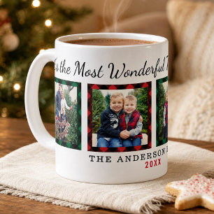 Mug La Plus Merveilleuse Plaid Photo de Noël