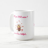Mug La plus mignonne seras-tu ma Saint-Valentin (Devant gauche)