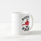 Mug La Poésie Est Mon Sport Poète Écrivain Poème (Devant droit)