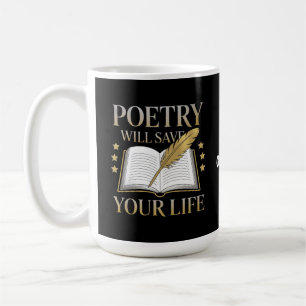 Mug La poésie va sauver votre vie drôle Poète et litté