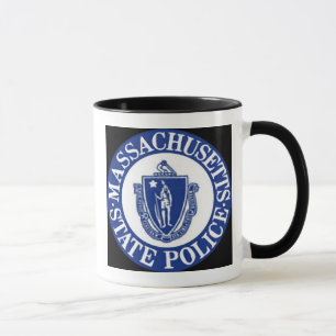 Mug La police d'état du Massachusetts/Blue Line mince