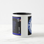 Mug La police d'état du Massachusetts/Blue Line mince (Centre)