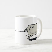 Mug La police drôle câline - le CTRL chassant la (Devant droit)