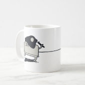 Mug La police drôle câline - le CTRL chassant la (Devant gauche)