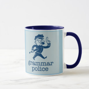 Mug la police drôle de grammaire conçoit