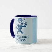 Mug la police drôle de grammaire conçoit (Devant gauche)