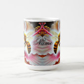 Mug La pollinisation d'une fleur d'Hibiscus en fleurs (Centre)
