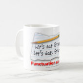 Mug La ponctuation sauve les vies (Devant gauche)