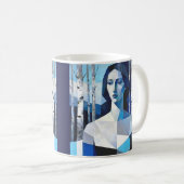 Mug La Pose de « Caelith » – Un Portrait Abstrait (Devant droit)