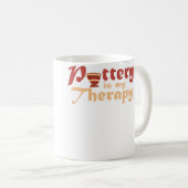 Mug La poterie est ma thérapie Artiste céramiste Pot (Devant droit)