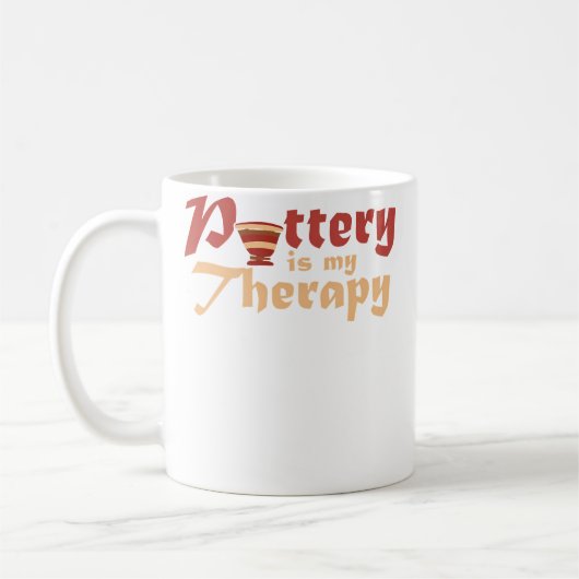 Mug La poterie est ma thérapie Artiste céramiste Pot (Gauche)