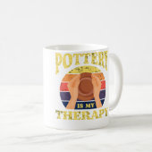 Mug La poterie est ma thérapie Pots Boue Argile Poteri (Devant droit)