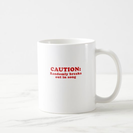 Mug La précaution éclate aléatoirement dans la chanson (Droite)