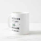 Mug La précision est mon langage – Piloté par les déta (Devant gauche)