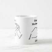 Mug La première mère à la bosse Joyeuse fête des mères (Centre)