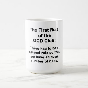 Mug La première règle du club d'OCD