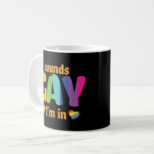 Mug La Pride LGBT Sonne Gay Im En Arc-En-Ciel (Devant gauche)