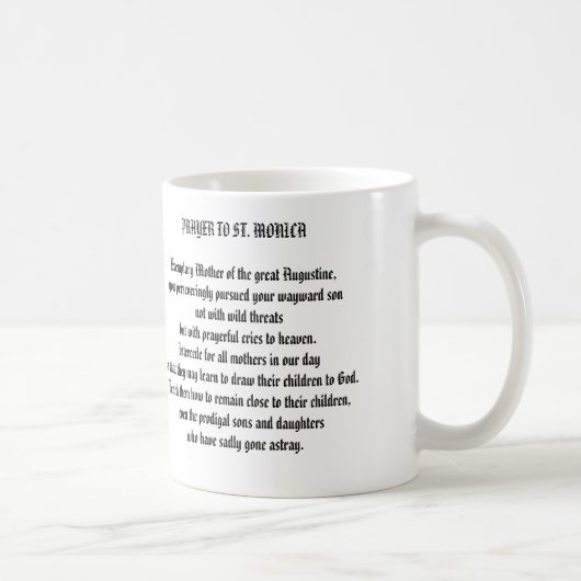MUG LA PRIÈRE DE LA MÈRE POUR QUE LES ENFANTS (Droite)