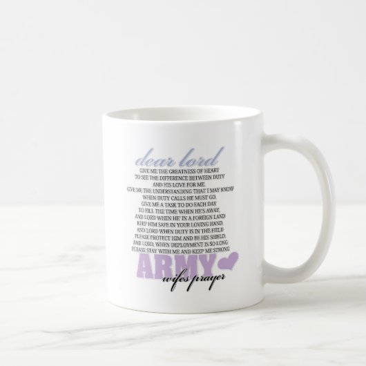 Mug La prière de l'épouse d'armée (Droite)