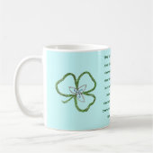 Mug La prière de shamrock de St Patrick celtique (Gauche)