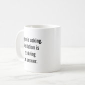 Mug La prière demande et la méditation reçoit (Devant gauche)