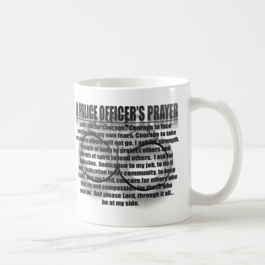 MUG LA PRIÈRE DU POLICIER (Droite)