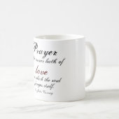 Mug La prière est le bain intérieur de l'amour (Devant droit)