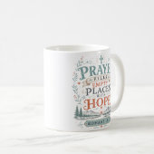 Mug La prière remplit les endroits vides d'espoir Spir (Devant droit)