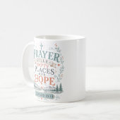 Mug La prière remplit les endroits vides d'espoir Spir (Devant gauche)