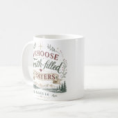 Mug La prière remplit les endroits vides d'espoir Spir (Devant gauche)