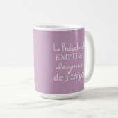 Mug La productividad empieza despues de 3 tragos (Devant droit)