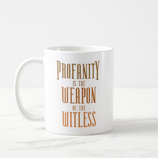 Mug La profanation est l'arme de l'esprit (Gauche)