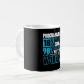 Mug La Programmation Est 10% De Code D'Écriture Et 90% (Devant gauche)