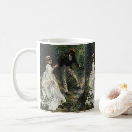 Mug La Promenade Renoir Impressionniste Peinture Art (Avec donut)