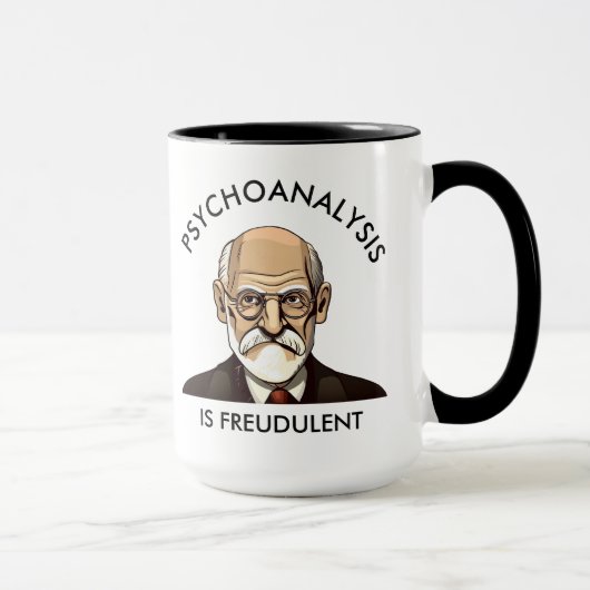 Mug La psychanalyse est freudienne (Droite)