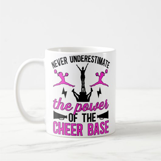 Mug La puissance de la base de cheerleading Base de ch (Gauche)