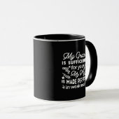Mug La puissance rendue parfaite dans la faiblesse 2 C (Devant droit)