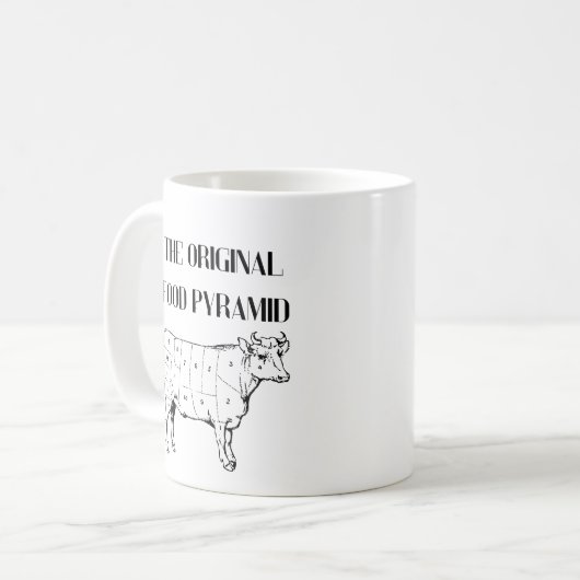 Mug La Pyramide Alimentaire Originale (Devant gauche)