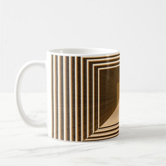 Mug La pyramide jaune Abstraite comprend en profondeur (Gauche)