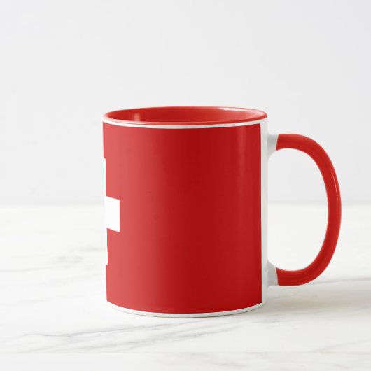 Mug La qualité du drapeau suisse (Droite)
