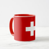 Mug La qualité du drapeau suisse (Devant gauche)