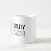 Mug La qualité est la responsabilité de chacun (Devant gauche)