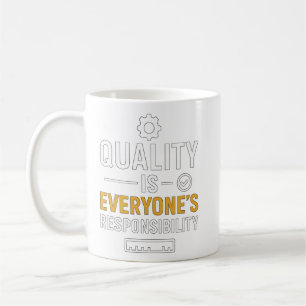 Mug La qualité est la responsabilité de chacun Citatio
